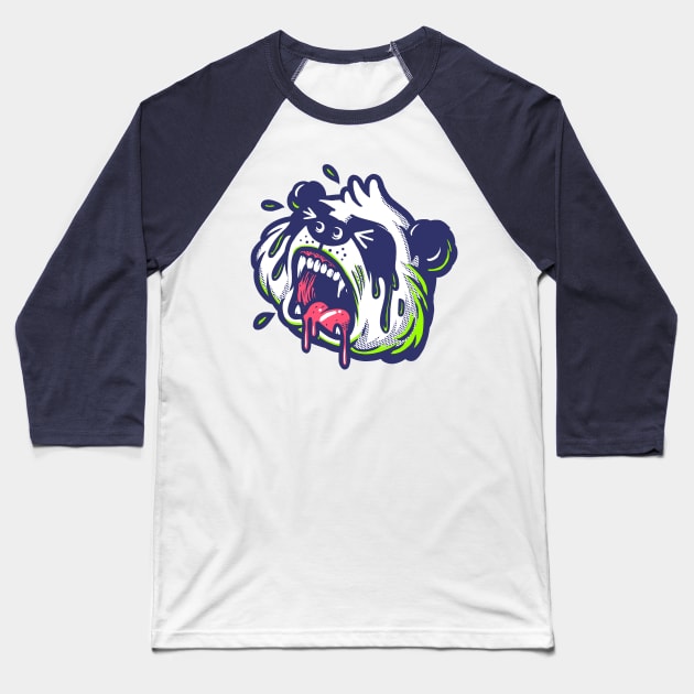 Crying Panda Baseball T-Shirt by wehkid